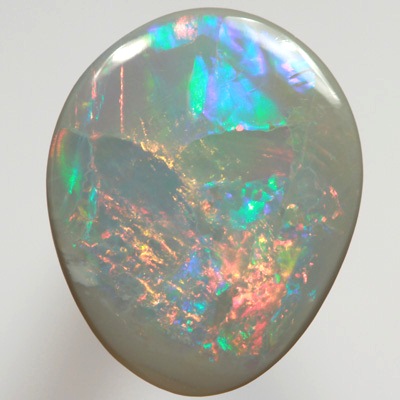 SOLID SEMI BLACK OPAL Bright rolling flashes from red to turquoise and more SEE VIDEO